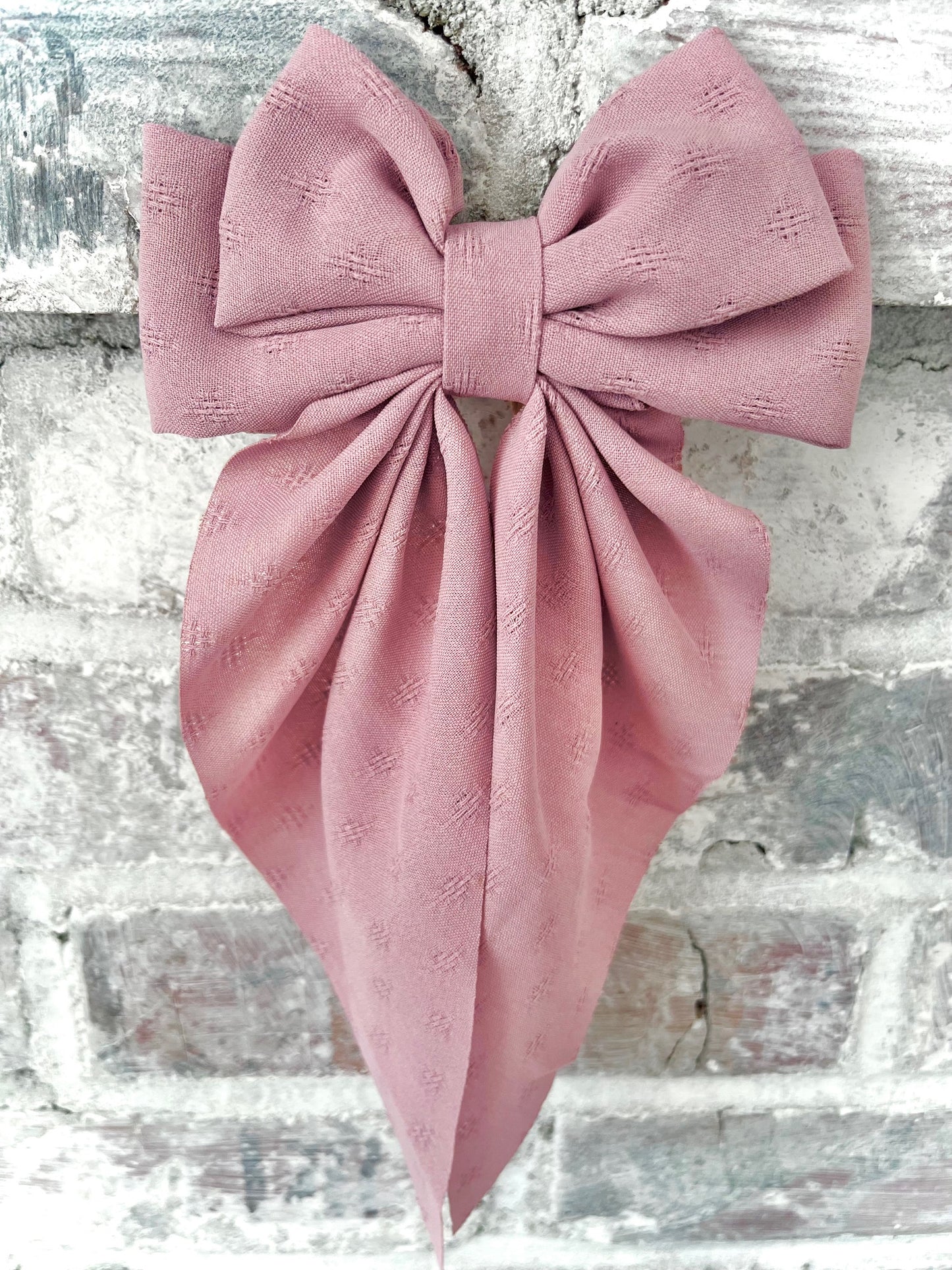 Dusty Pink Bow