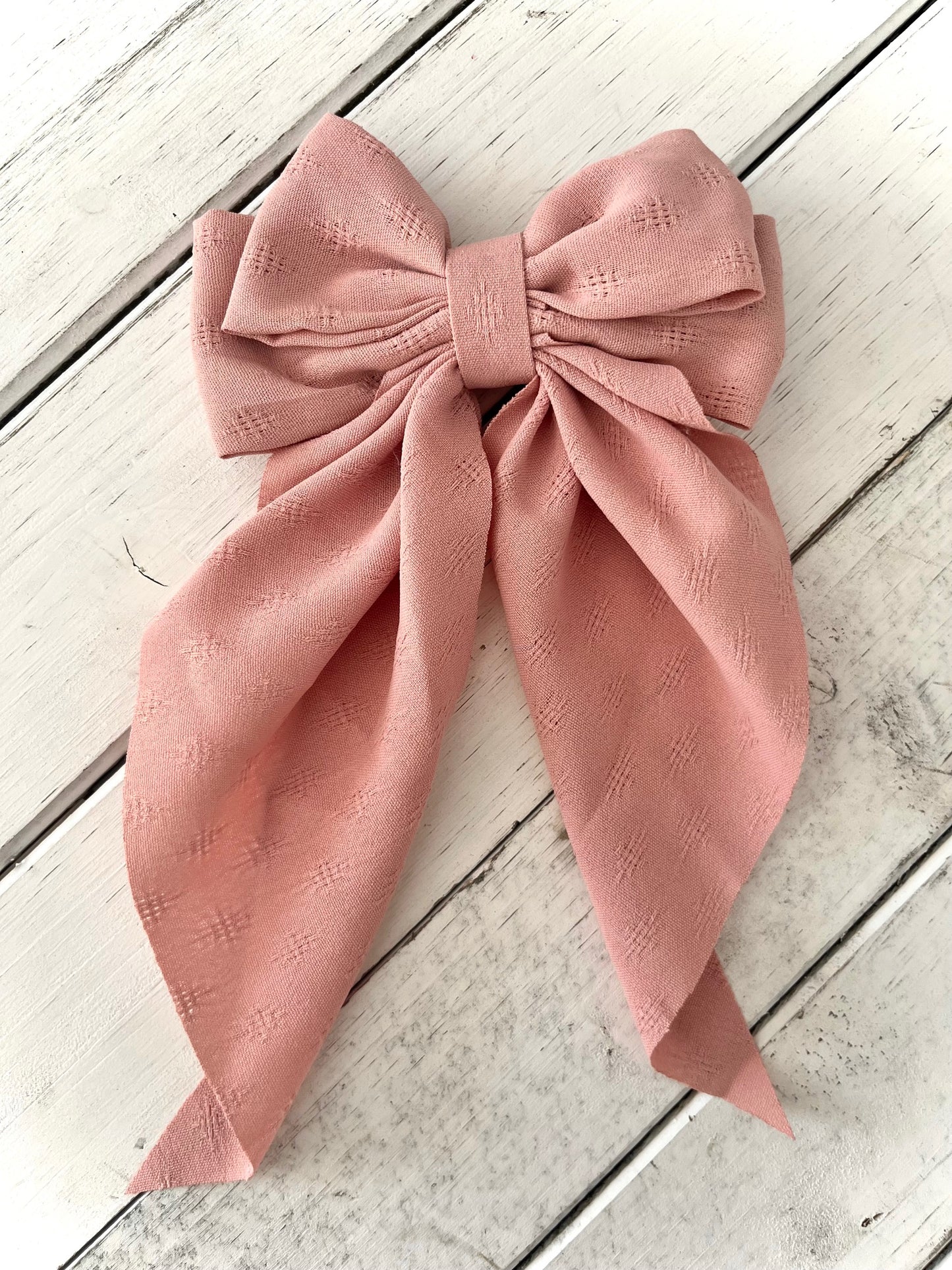 Dusty Rose Bow