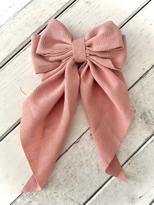 Dusty Rose Bow