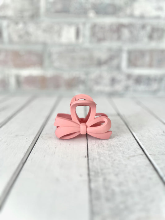 Strawberry Bow Hair Claw