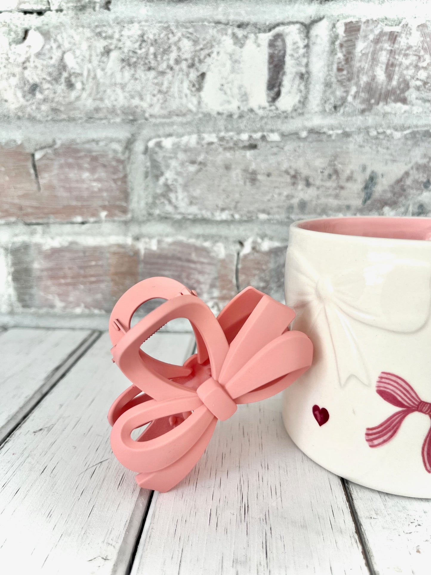 Strawberry Bow Hair Claw