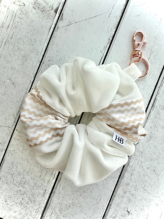Peach Tarte Scrunchie Keychain